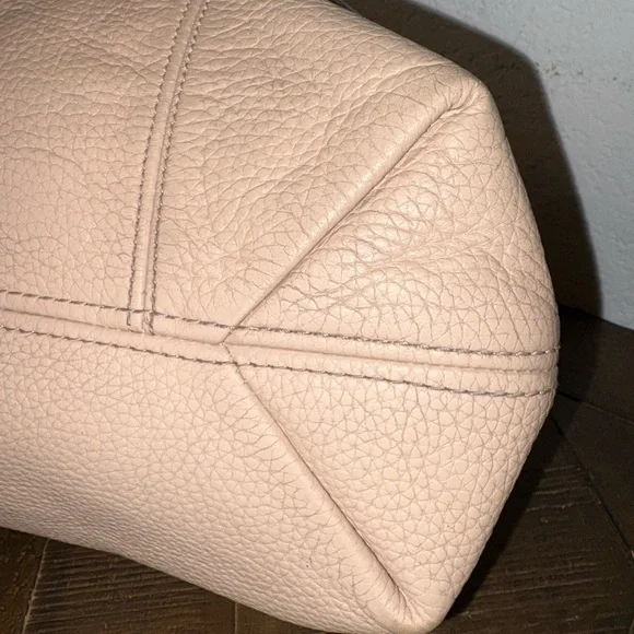 Michael Kors Jet Set Chain Shoulder Tote Nude Blush Leather - Picture 7 of 11